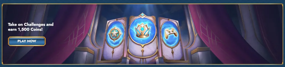 OceanSpin-pelien haasteet ja palkintojärjestelmä, joka tarjoaa 1 500 kolikkoa.